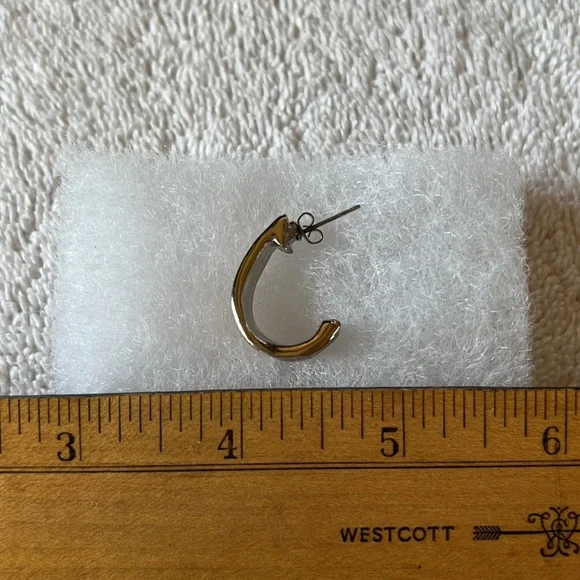 Orange & Silver Earrings - Picture 9 of 10